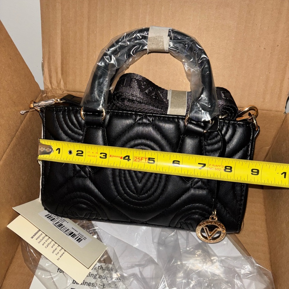 Brand New Valentino Orlandi Mini Quilted Tote Bag. Made with vegan leather. - Picture 9 of 14